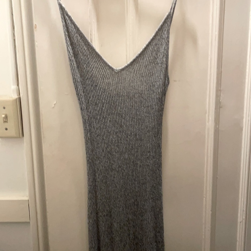 Brandy Melville maxi fitted gray sundress (NWT)